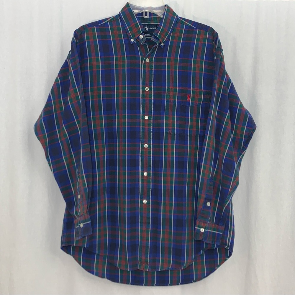 Ralph‎ Lauren Men’s Long Sleeve Button Down Shirt Size Medium